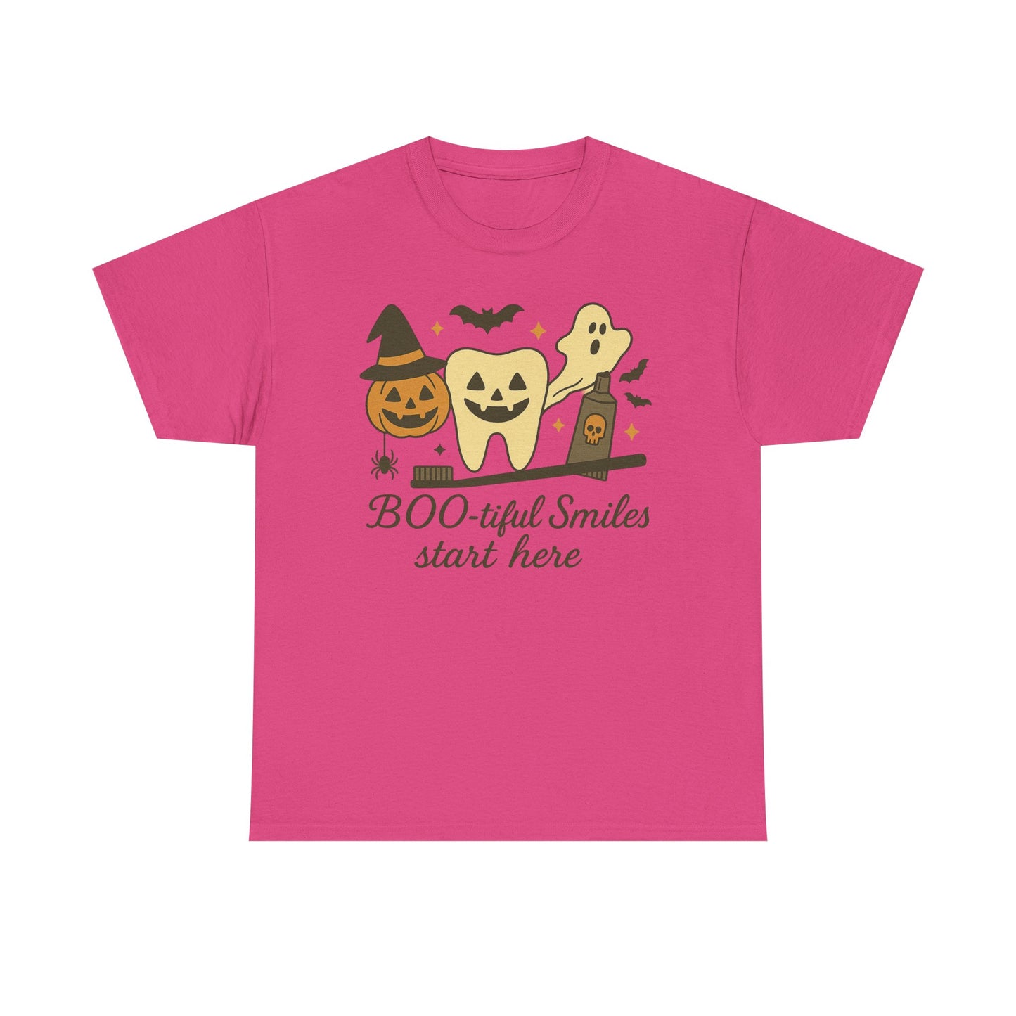 Halloween Themed Dental Shirt | "BOO-tiful Smiles" , Gift for Dentists, Dental Hygienists, Dental Assistants | Dental Office Gift