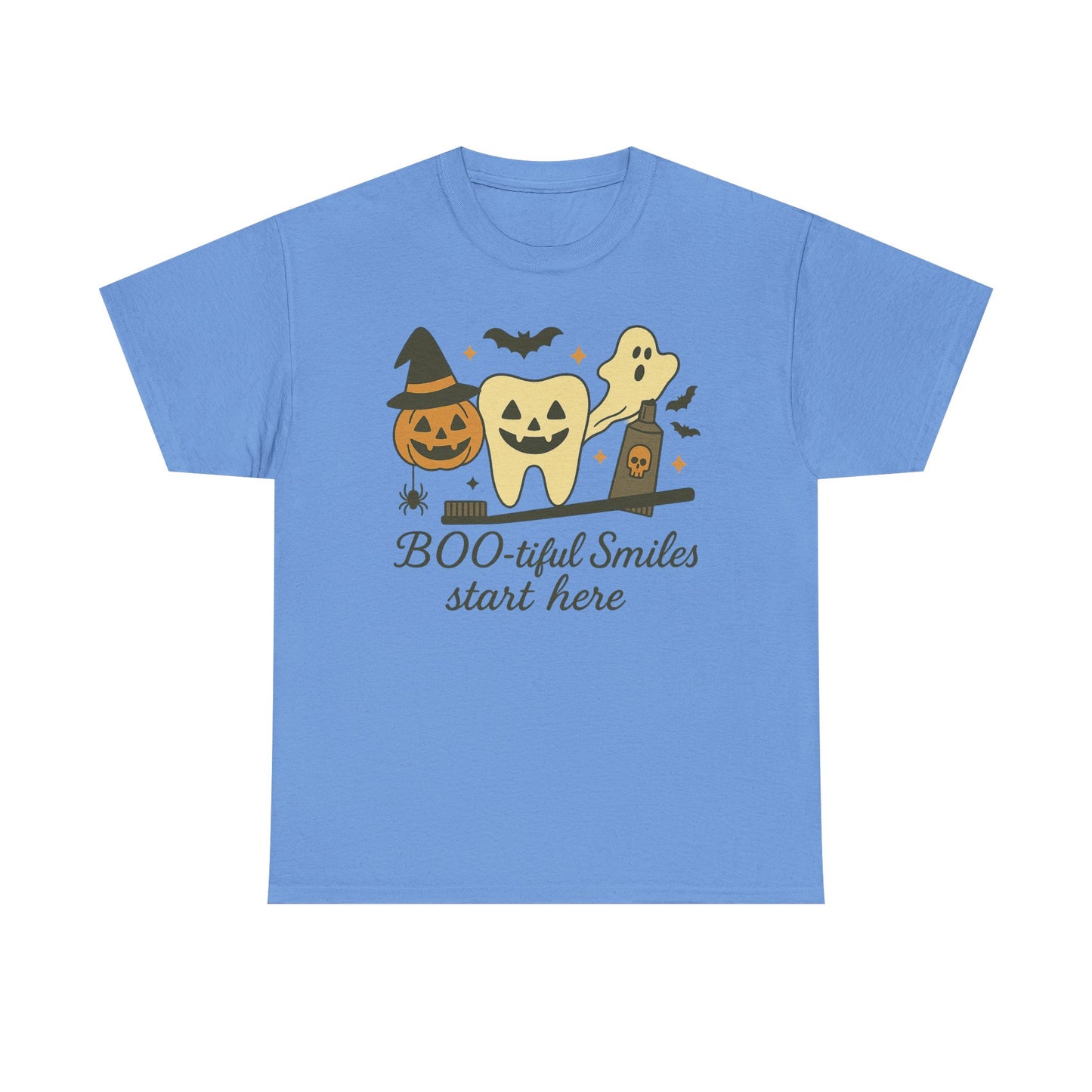 Halloween Themed Dental Shirt | "BOO-tiful Smiles" , Gift for Dentists, Dental Hygienists, Dental Assistants | Dental Office Gift