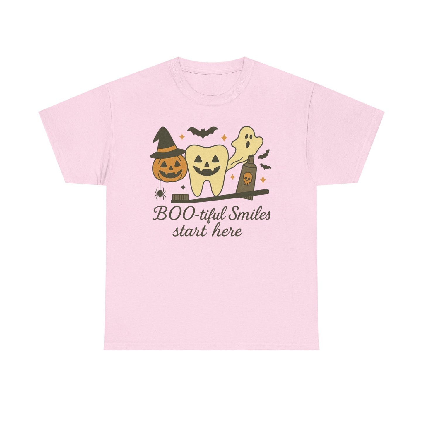 Halloween Themed Dental Shirt | "BOO-tiful Smiles" , Gift for Dentists, Dental Hygienists, Dental Assistants | Dental Office Gift