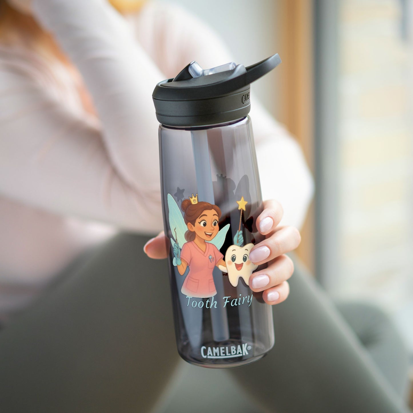 Cute Tooth Fairy Reusable Water Bottle, Gifts for Dental Hygienists, Dental Office Gift, Reusable Water Bottle, Graduation Gift