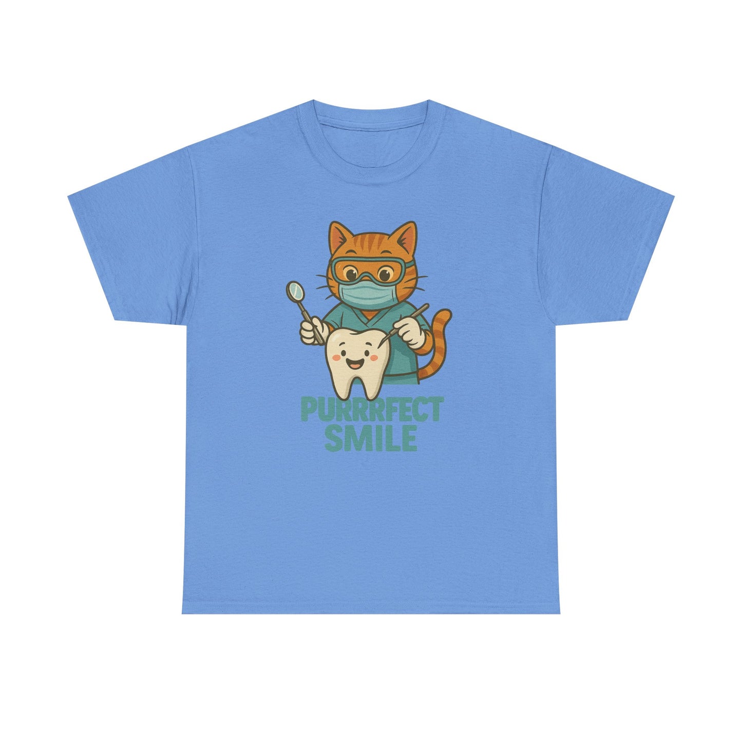 Purrfect Smile Dental Tee | Gift for Dental Hygienists, Dental Assistants, and Dentists | Cute Dental Office Gift